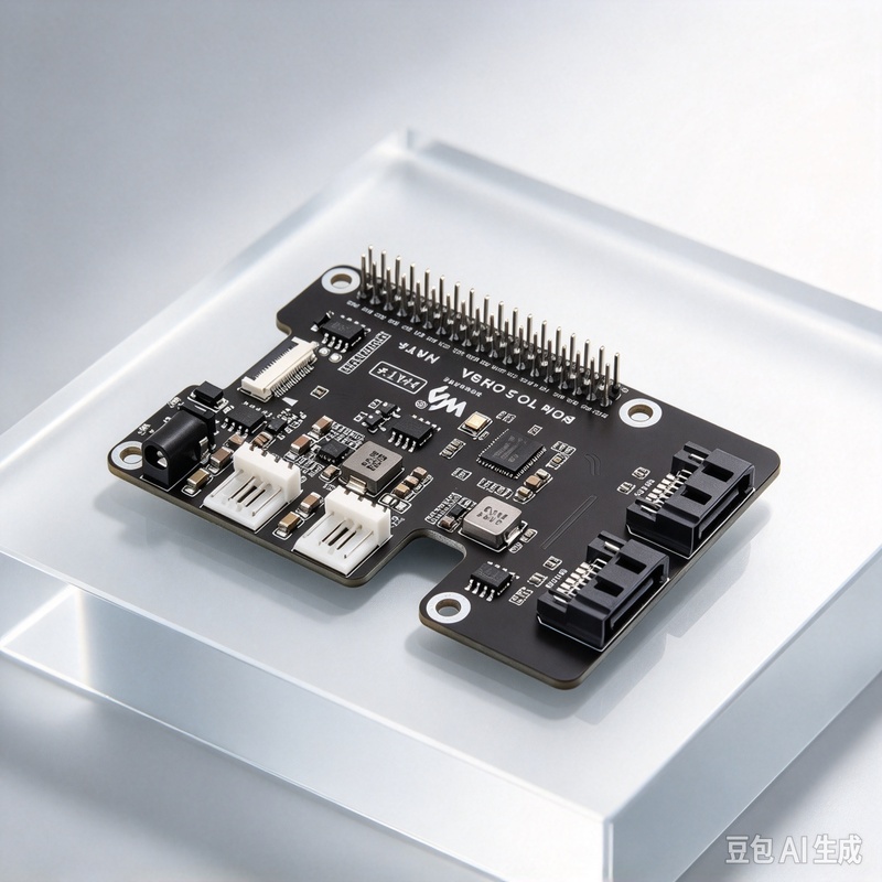 Raspberry Pi 5 - อะแดปเตอร์ PCIe เป็น SATA 2 ช่อง