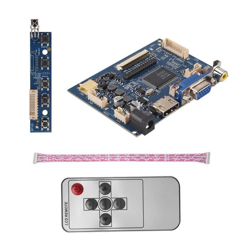 Pi Display - บอร์ดขับจอ LCD AA08-7 นิ้ว 1024 x
