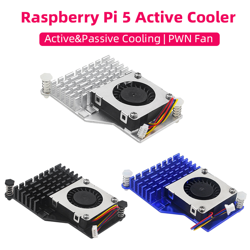Pi 5 Case - Raspberry Pi 5 Active Cooler ฮีทซิงค์อลูมิเนียมความเร็ว