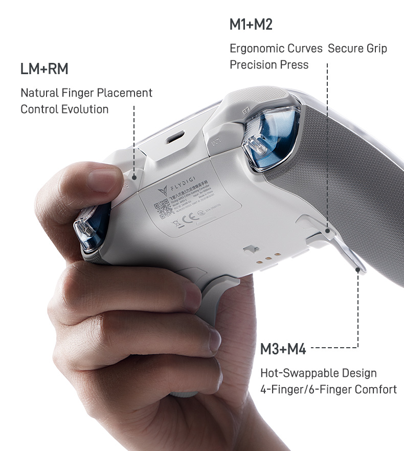 Pi 5 Case - Flydigi Apex 5 คอนโทรลเลอร์เกมไร้สาย จอยเกมระดับพรีเมียม พร้อมระบบตอบสนองแรงกด