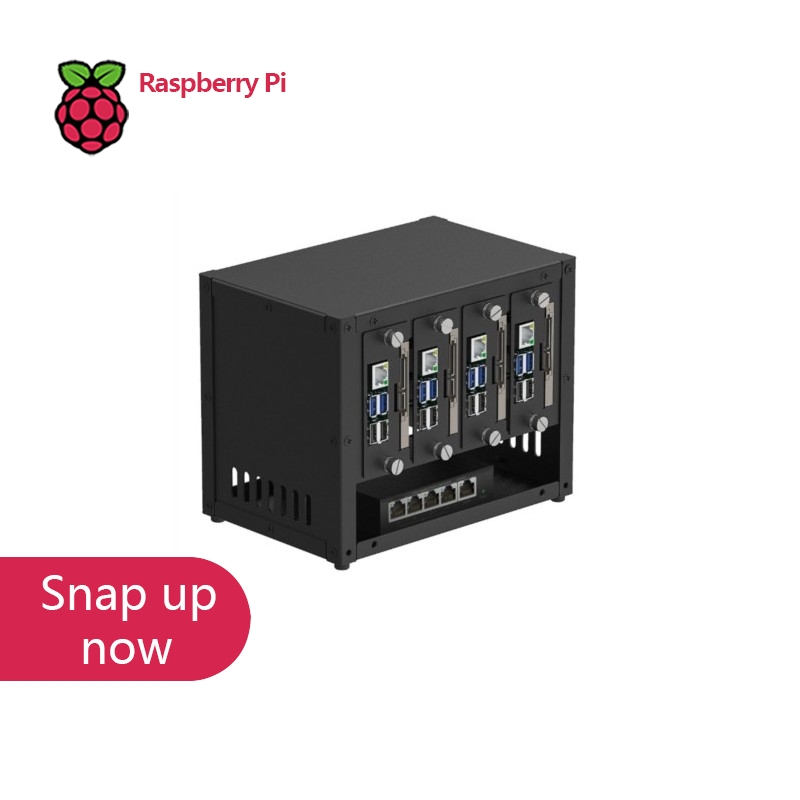 Raspberry Pi 4 - กล่องใส่ Raspberry Pi Cluster ของ UCTRONICS,