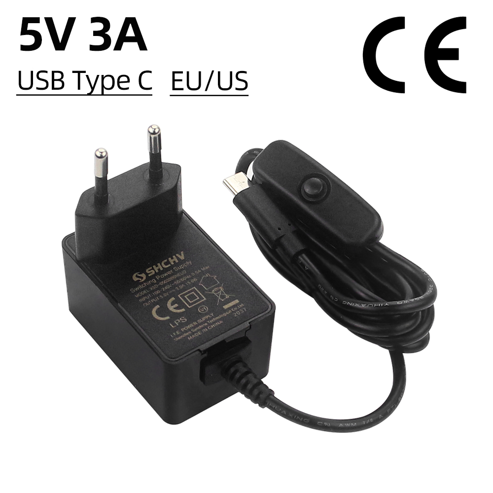 Raspberry Pi 5V 3A แหล่งจ่ายไฟ - Pi Power Supply บทวิจารณ์และราคา