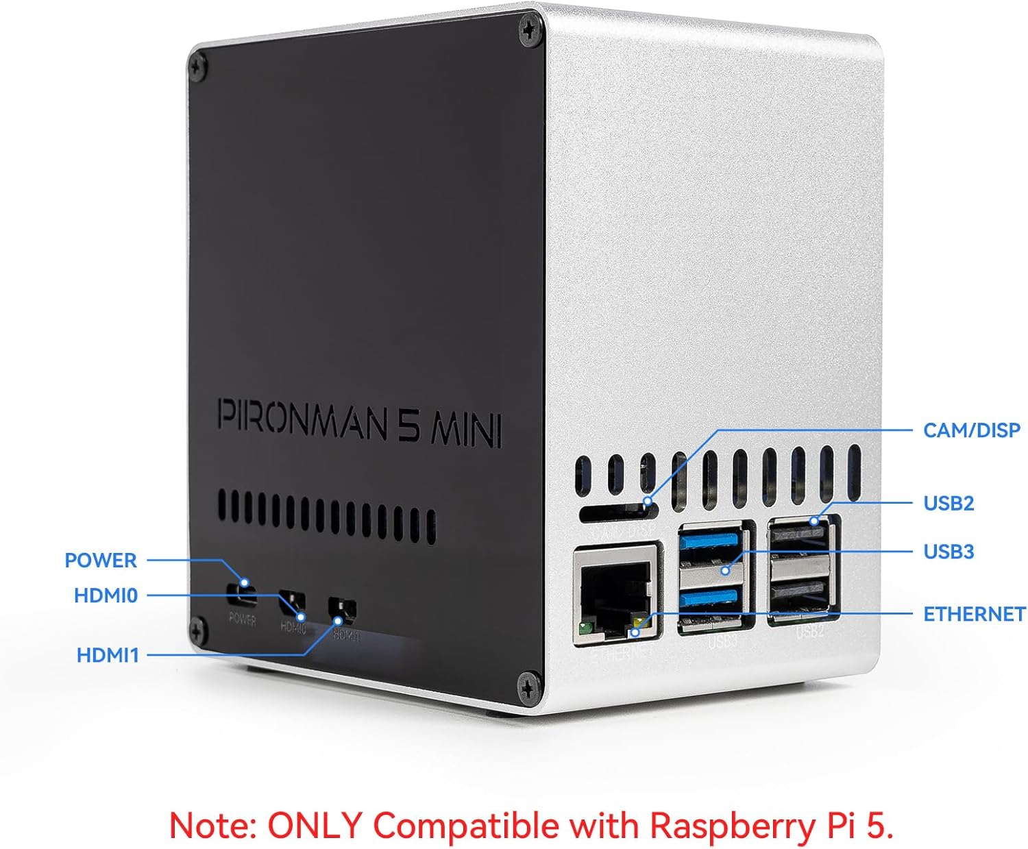 Pironman 5-Mini NVMe M.2 SSD P - Pi 5 Case บทวิจารณ์และราคา