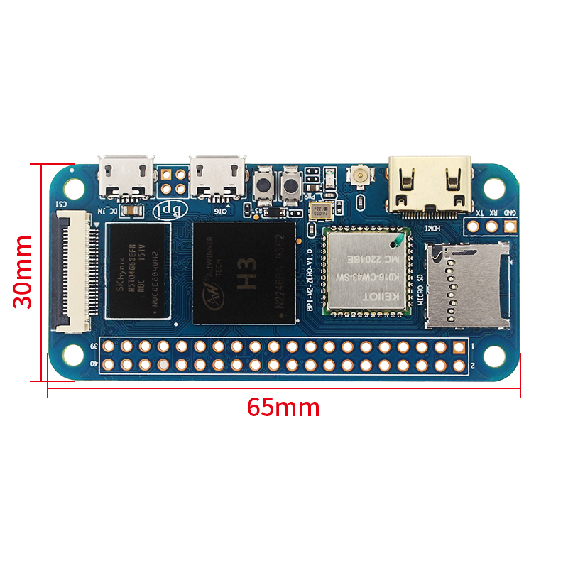 กล้วย Pi M2 Zero BPI-M2 Zero A - Pi Cooler บทวิจารณ์และราคา
