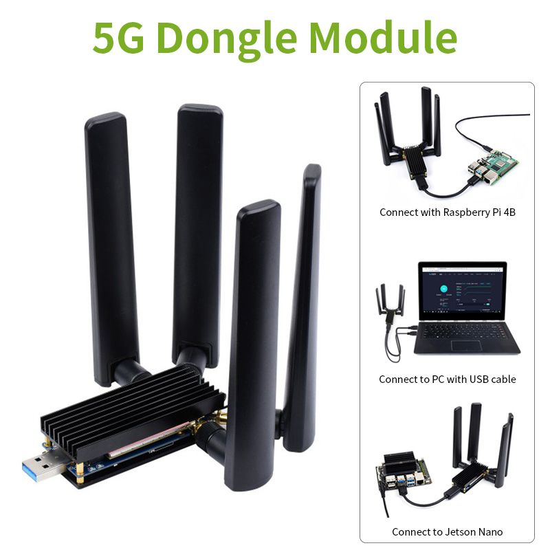5G dongle โมดูล USB 3.1กับ M.2 - Pi 4 Case บทวิจารณ์และราคา